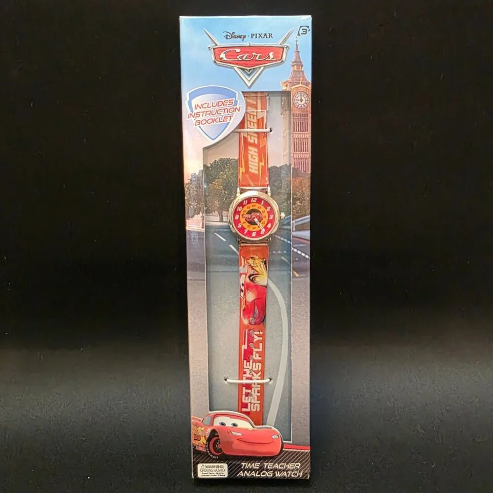 Unisex Disney Cars lightning mcqueen Watch Wristwatch analog Watch-New!